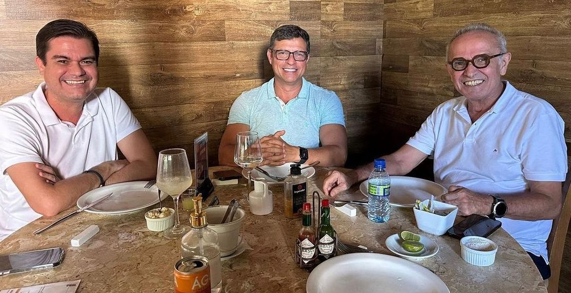 Mersinho discute projetos para Cabedelo e João Pessoa com os prefeitos Cícero e Vitor Hugo