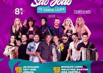 São João de Santa Luzia terá shows de Luan Santana, Joelma, Ana Castela e Taty Girl ; confira