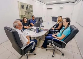 Prefeito Cícero Lucena recebe representante da FAO em trabalho para aperfeiçoamento dos equipamentos de segurança alimentar