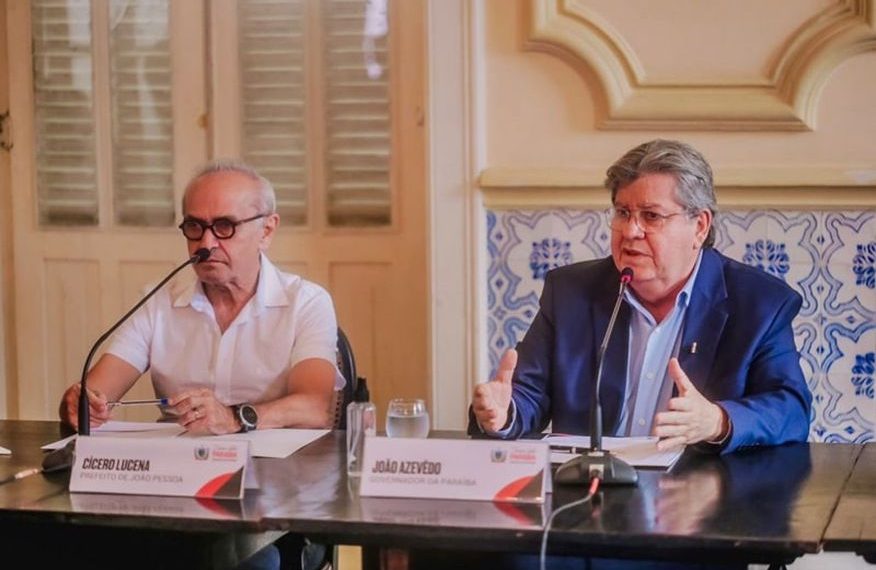 Cícero e João Azevêdo reforçam aliança e visitam obras em João Pessoa juntos