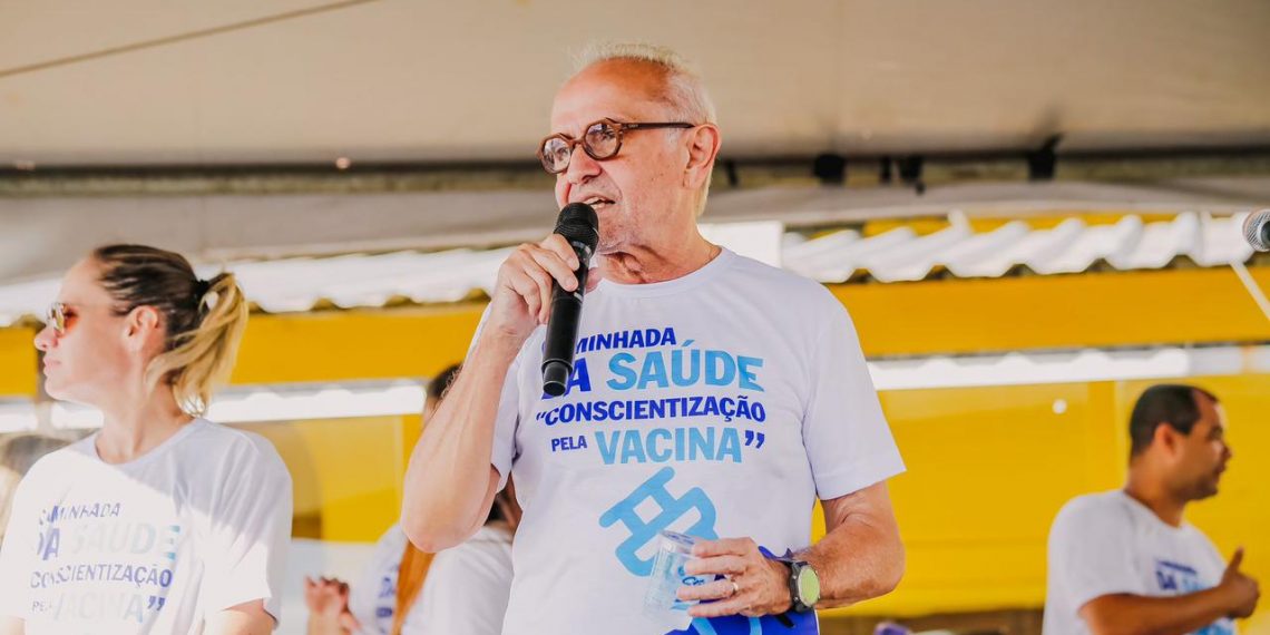 Cícero Lucena participa da I Caminhada da Saúde de Conscientização pela Vacina