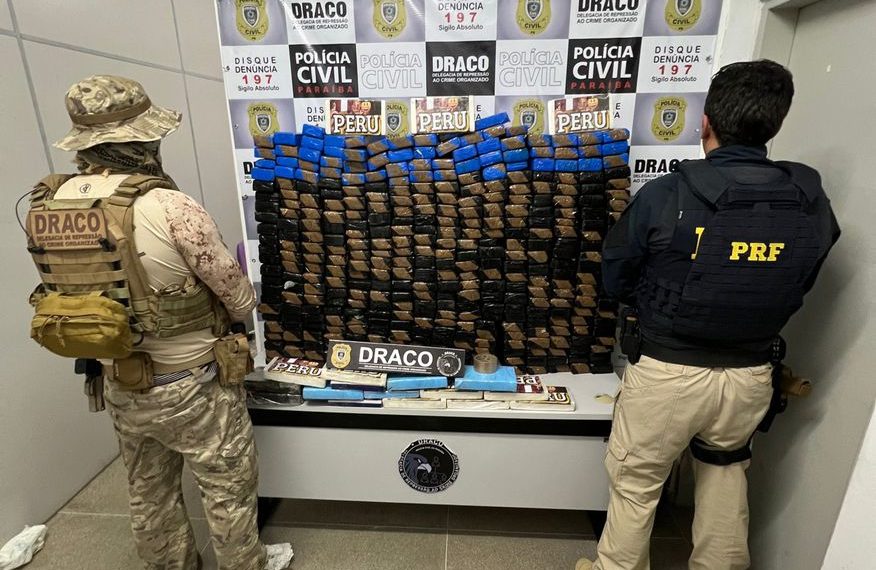 Mais de 400 quilos de maconha e cocaína são apreendidas em Cajazeiras