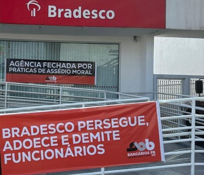 Agência do Bradesco é ‘fechada’ por acusações de assédio em João Pessoa