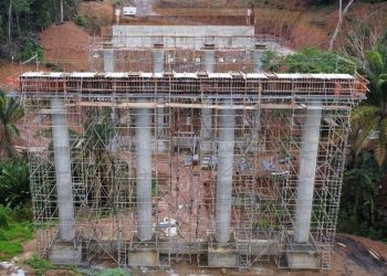 Construção da ponte que liga Bancários à UFPB está com 70% das obras concluídas