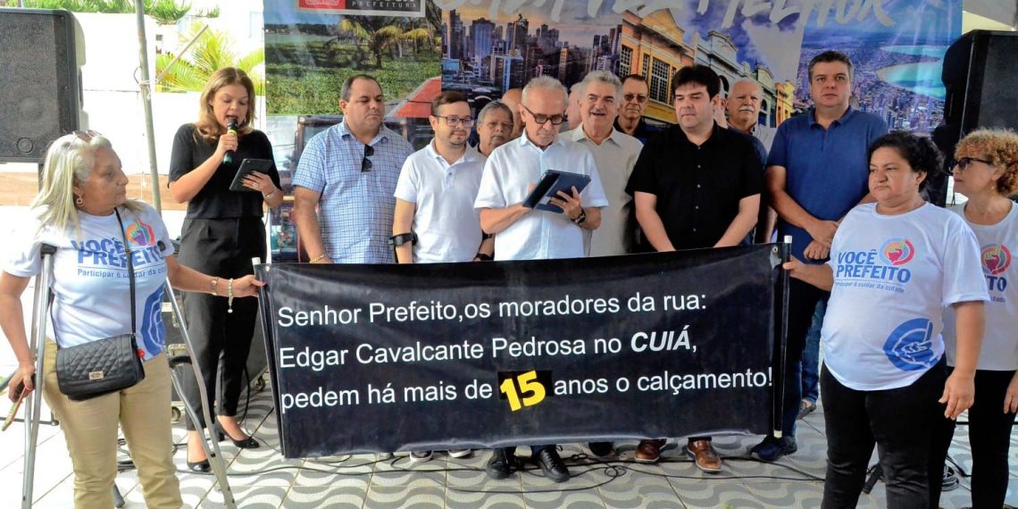 Cícero Lucena autoriza a pavimentação e urbanização de seis vias no Cuiá