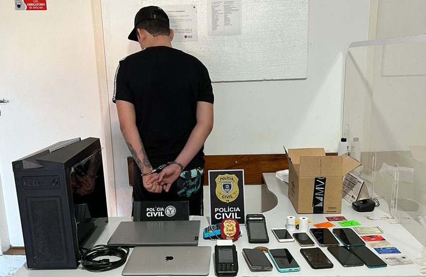 Hacker paraibano é preso suspeito de desviar quase meio milhão de reais de clientes de banco em Santa Catarina