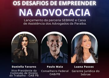 Banco de Currículos: CAA e Sebrae firmam parceria para capacitar profissionais da advocacia na Paraíba