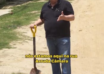 “PEGANDO CARONA COM A PÁ: Pimentel Filho busca autopromoção ao cobrar ações já encaminhadas pela PMCG para obras em ruas da cidade