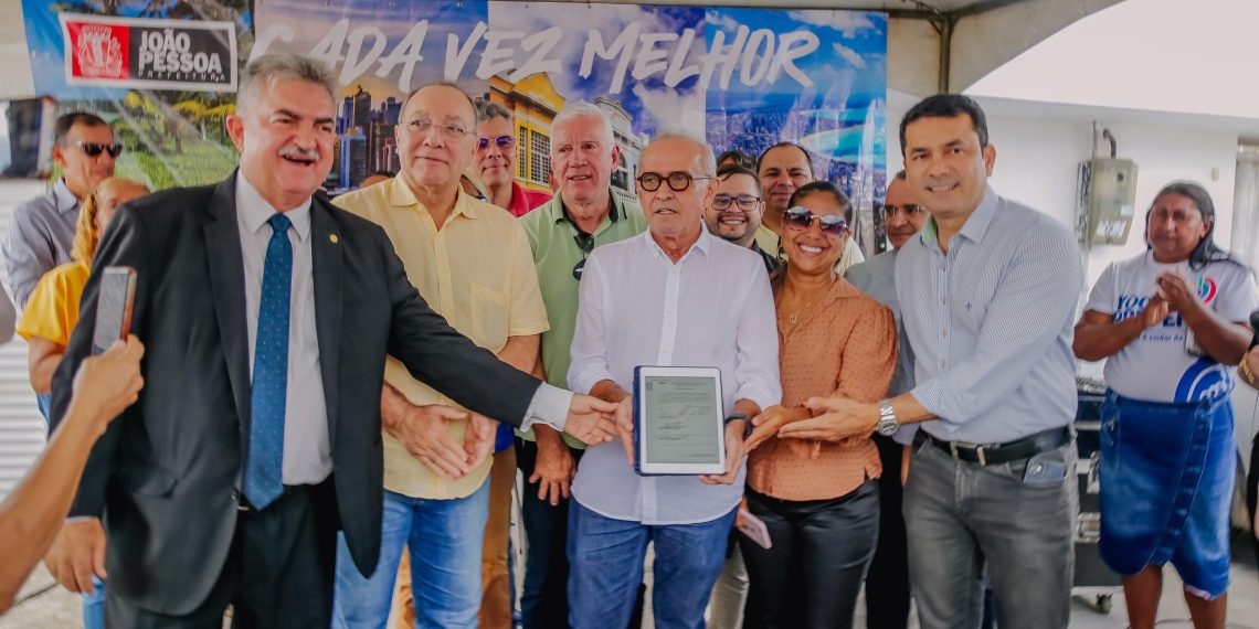 Cícero Lucena autoriza obras em oito ruas do Geisel, dentro do programa de ‘Asfalto Novo’ e de pavimentação