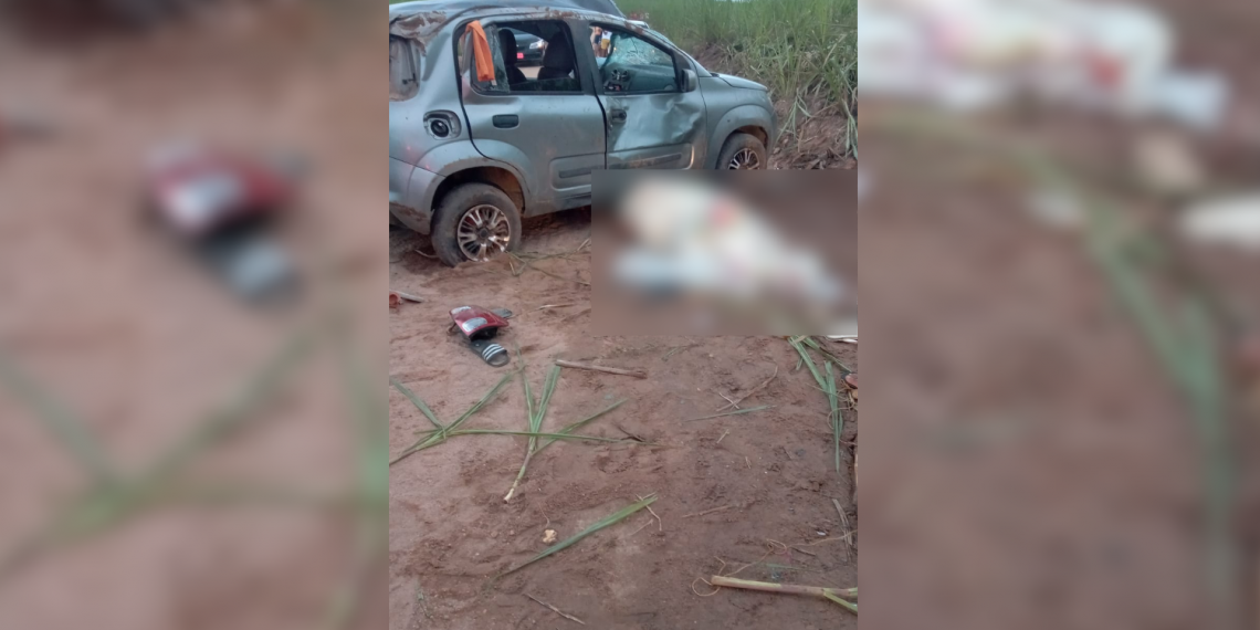 Motorista foge após carro capotar e deixar mulher morta e outras quatro pessoas feridas na Grande JP