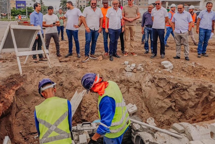 Cícero Lucena inspeciona obras do projeto Orla Sul e projeta impacto para mobilidade urbana e fortalecimento do Turismo da Capital