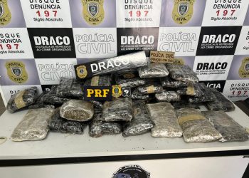 PRF e DRACO apreende 20 kg de supermaconha avaliada em mais de meio milhão de reais, na Paraíba