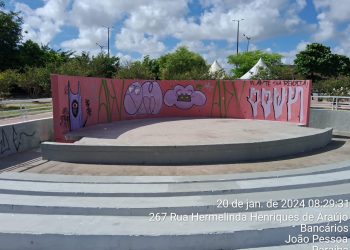Praça da Paz é alvo de vândalos um dia após revitalização feita pela Prefeitura de João Pessoa