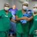 Equipe médica do Instituto Cândida Vargas realiza às 0h02 parto do primeiro bebê de 2024