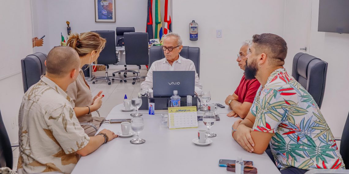 Cícero Lucena se reúne com representantes da Cidade da Imagem e projeta Festival Internacional de Cinema em maio