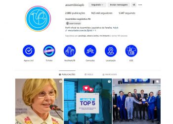 ALPB é Top 5 em engajamento no Instagram dentre todas as Assembleias do Brasil