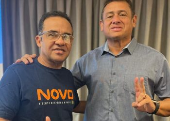 Walber Virgolino anuncia major Fábio como seu pré-candidato a vice-prefeito, em Cabedelo