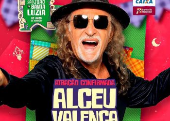 Prefeito Zezé confirma Alceu Valença como atração de encerramento da edição de 82 anos do São João de Santa Luzia