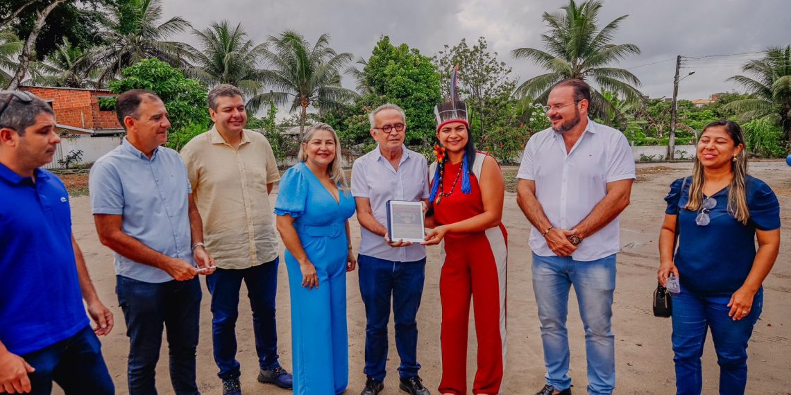 Prefeito autoriza início de obras da Praça do Cuiá, que será a 2ª no bairro construída pela atual gestão