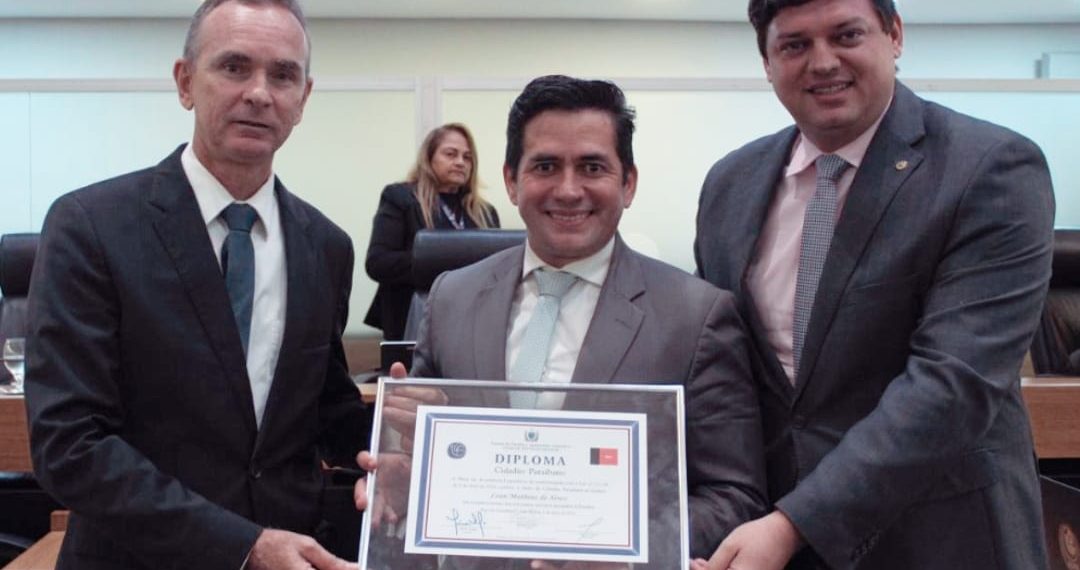 ALPB concede cidadania paraibana ao promotor de Justiça Lean Matheus de Xerez