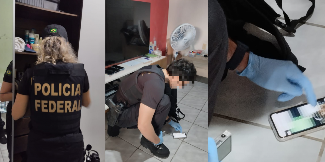 Operação da PF prende estudante durante investigação contra abuso sexual infantojuvenil, em Santa Rita