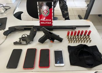 Polícia Militar prende suspeitos de integrar facção criminosa que planejava ataque a tiros em Santa Rita