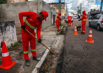 Emlur reforça serviços de zeladoria no Centro para Festa das Neves
