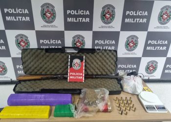 PM apreende drogas e rifle durante rondas no Gervásio Maia, Zona Sul de João Pessoa