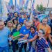 Cícero e Leo realizam caminhada no Bairro das Indústrias