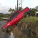 Inusitado: carro cai de barranco após motorista se perder em João Pessoa