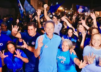 Gilbertão e André iniciam campanha de rua e prometem “acabar com o mal em Sousa”