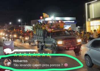 Nora de Marcos Davi compara moradores da comunidade rural de São Bento a porcos