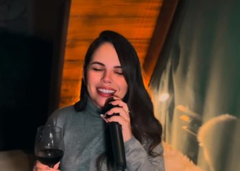 Cantora Samya Maia se encanta com belezas do condomínio Mirante da Serra