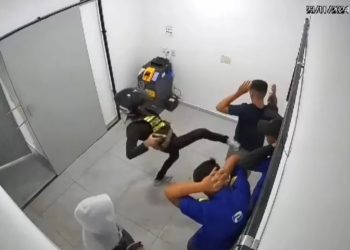 Frentistas são brutalmente agredidos durante assalto a um posto de combustível, em Guarabira