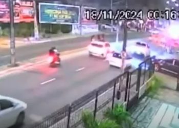 Vídeo mostra momento em que jovem é atropelada nos Bancários, em João Pessoa