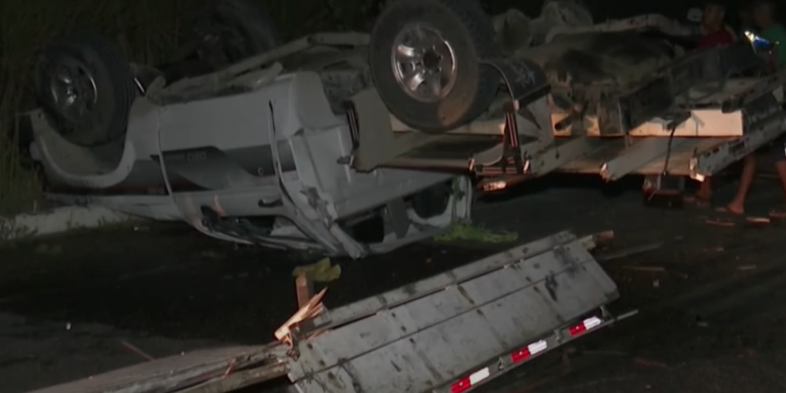 Pai morre e filha de cinco anos fica ferida em grave acidente na Zona Rural de Santa Rita