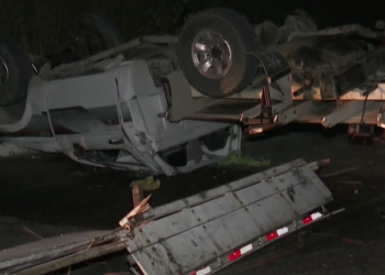 Pai morre e filha de cinco anos fica ferida em grave acidente na Zona Rural de Santa Rita