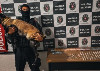 Polícia prende dupla que atuava no tráfico e apreende drogas, no Rangel