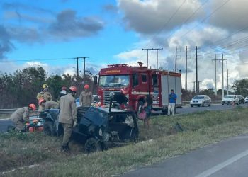 Acidente na BR-230 deixa duas pessoas feridas na Região Metropolitana de João Pessoa