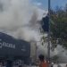 Incêndio de grandes proporções atinge supermercado em Picui, na Paraíba