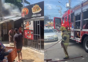 Incêndio no Mercado Central de João Pessoa mobiliza bombeiros
