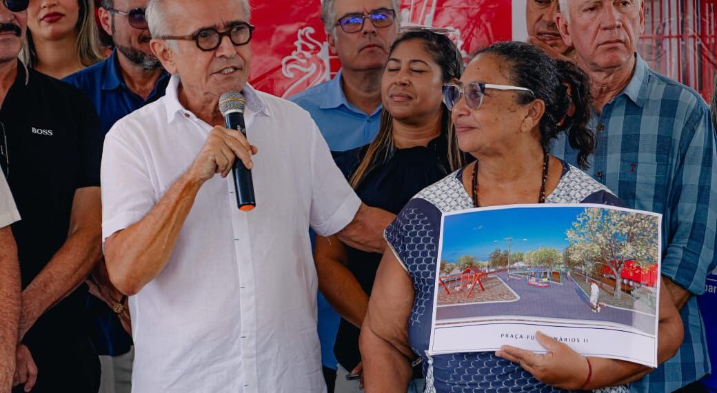 Cícero Lucena autoriza construção de praça nos Funcionários II, projeta ruas 100% calçadas e destaca investimentos