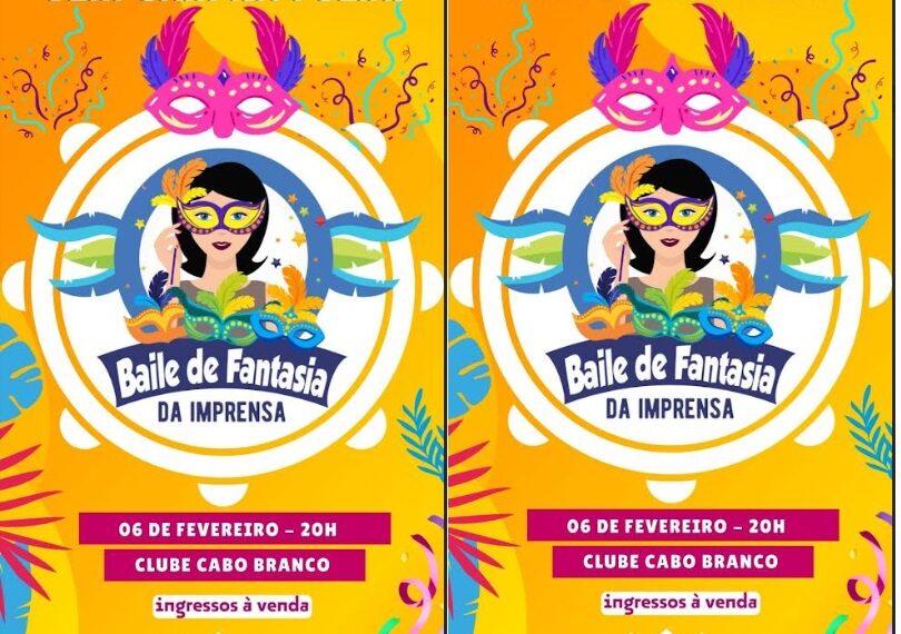 Associação Paraibana de Imprensa anuncia Baile à Fantasia dos Imprensados no Esporte Clube Cabo Branco