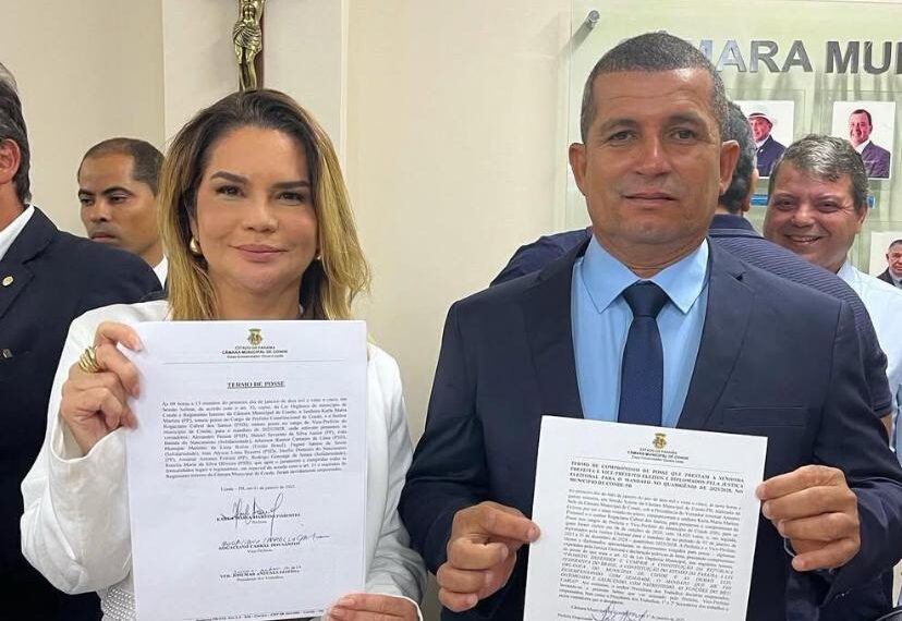 Karla Pimentel e Rogaciano Cabral são empossados no Conde
