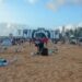 Festa de réveillon na orla de João Pessoa gera 100 toneladas de lixo