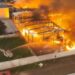 Incêndio destrói fábrica de reciclagem no Distrito Industria de Santa Rita