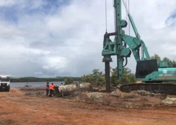 Obras da Ponte do Futuro avançam com cravação de estacas e previsão de entrega para 2026