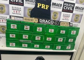 Ação conjunta da Polícia Civil e PRF apreende 120kg de cocaína no Sertão da Paraíba