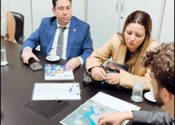 Em Brasília, acompanhada do deputado Felipe Leitão, prefeita Tacyana conquista avanços para a recuperação da Ponte do Baralho e reurbanização de bairros em Bayeux