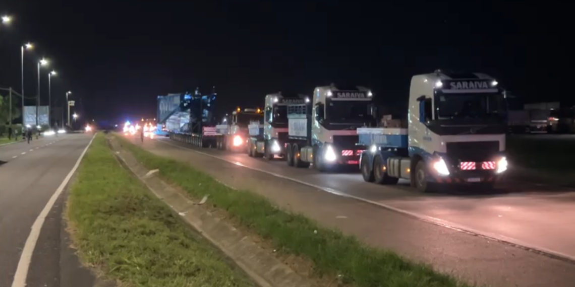 PRF inicia operação de escolta a transformador na Paraíba; veja o percurso